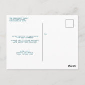 Folk Art Butterfly Verhuisaankondiging Briefkaart (Achterkant)