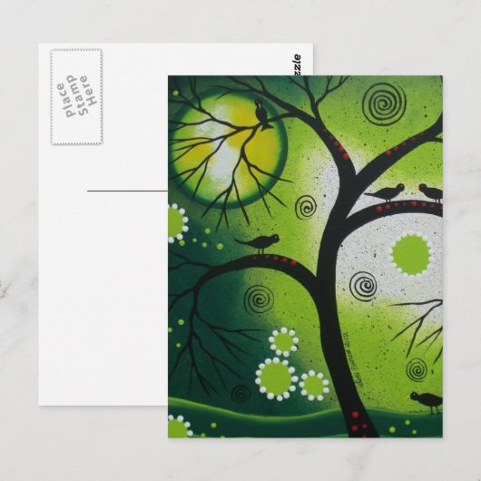 Folk Art BY LORI EVERETT Briefkaart (Voorkant / Achterkant)