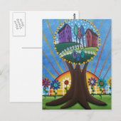 Folk Art BY LORI EVERETT briefkaart (Voorkant / Achterkant)