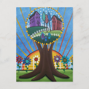 Folk Art BY LORI EVERETT briefkaart