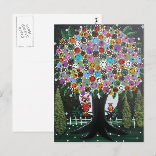 Folk Art BY LORI EVERETT briefkaart (Voorkant / Achterkant)