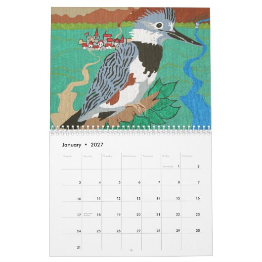 Folk Art Calendar Kalender (Jan 2027)