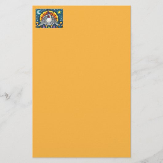 FOLK ART CANDY CORN TURKEY PILGRIM, THANKSGIVING BRIEFPAPIER (Voorkant)