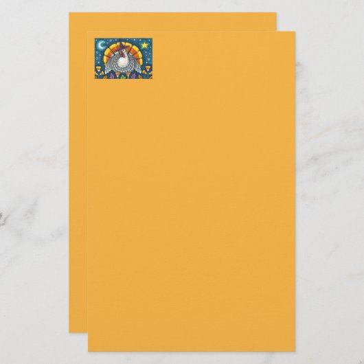 FOLK ART CANDY CORN TURKEY PILGRIM, THANKSGIVING BRIEFPAPIER (Voorkant / Achterkant)