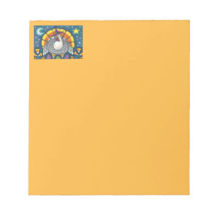 FOLK ART CANDY CORN TURKEY PILGRIM, THANKSGIVING NOTITIEBLOK