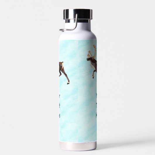 Folk Art Caribou/Reindeer Waterfles (Rechts)