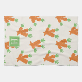 Folk Art Carrot Scatter Theedoek