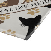 Folk Art Cat Pattern | Farmhouse Kitchen Snijplank (Hoek)