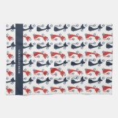 Folk Art Cat Pattern | Farmhouse Theedoek (Horizontaal)