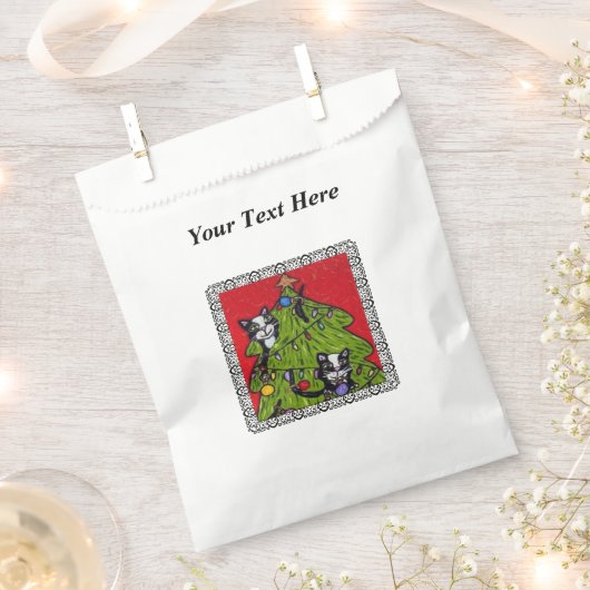 Folk Art Cats kerstboom Bedankzakje (Geknipt)