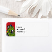 Folk Art Cats kerstboom Etiket (Insitu)