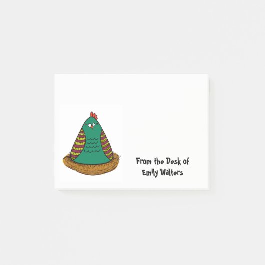 Folk Art Chicken Notitieblok Post-it® Notes (Voorkant)