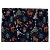 Folk Art Christmas  Groot Cadeauzakje (Achterkant)