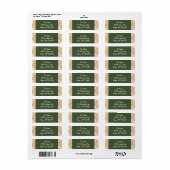 Folk Art Christmas Retour Adres Label 2 (Full Sheet)