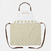 Folk Art Chrysanthemum Autumn Pattern Schort (Voorkant)