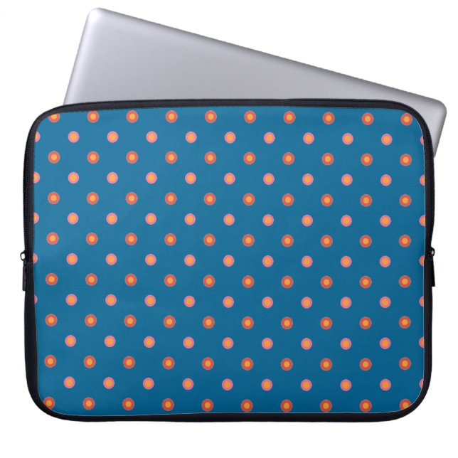 Folk Art Collectie Polka Dots Laptop Sleeve (Voorkant)