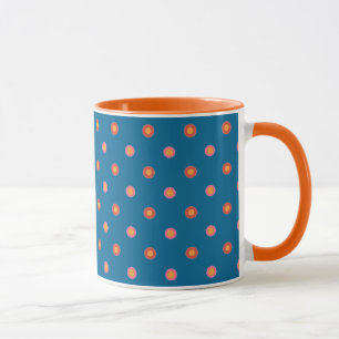 Folk Art Collectie Polka Dots Ringer Coffee Mok