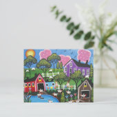 FOLK ART COOP BY LORI EVERETT briefkaart (Staand voorkant)