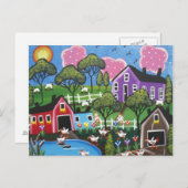 FOLK ART COOP BY LORI EVERETT briefkaart (Voorkant / Achterkant)