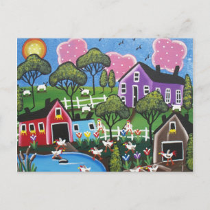 FOLK ART COOP BY LORI EVERETT briefkaart