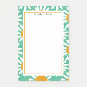 Folk Art Daisies Floral Post-it® Notes