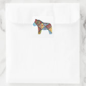 Folk Art Dala Horse Sticker (Tas)