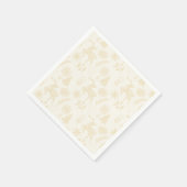 Folk Art Deer Forest Off White  Servet (Hoek)