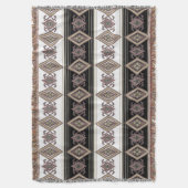 Folk Art Design Throw Deken (Voorkant Verticaal)