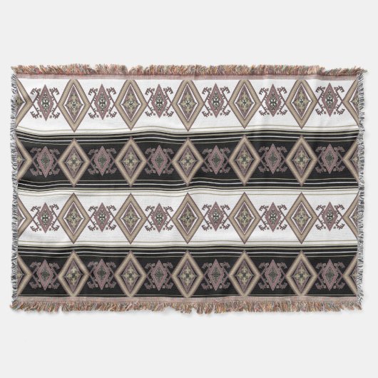 Folk Art Design Throw Deken (Voorkant)