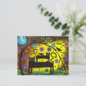 Folk Art Double Trouble door Lori Everett Briefkaart (Staand voorkant)