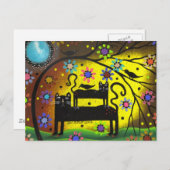 Folk Art Double Trouble door Lori Everett Briefkaart (Voorkant / Achterkant)