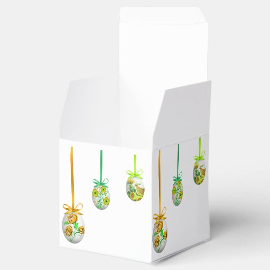 Folk Art Eggs (door Oekraïne geïnspireerd) Bedankdoosjes (Geopend)