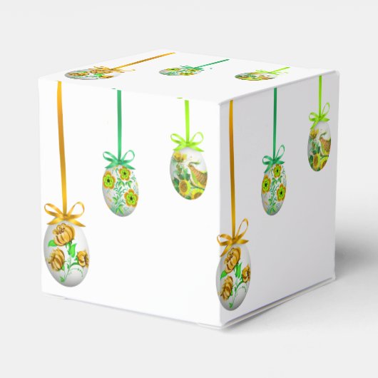 Folk Art Eggs (door Oekraïne geïnspireerd) Bedankdoosjes (Achterkant)