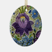 Folk Art Embroidery Flowers Keramisch Ornament (Rechts)