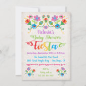 Folk Art Embroidery Mexican Fiesta Baby shower Kaart (Voorkant)