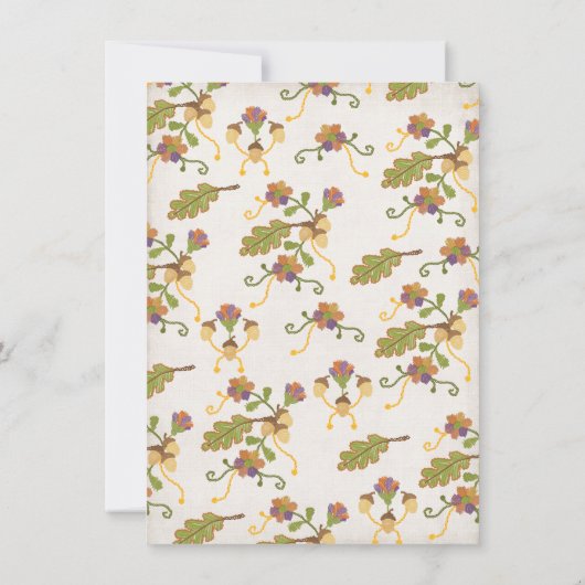 Folk Art Embroidery Mexican Fiesta Vrijgezellenfee Kaart (Achterkant)