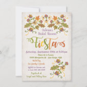 Folk Art Embroidery Mexican Fiesta Vrijgezellenfee Kaart (Voorkant)