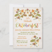 Folk Art Embroidery Oktoberfest Uitnodigingen (Voorkant)