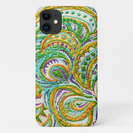 Folk Art Fantasy Pattern Case-Mate iPhone Case (Achterkant)
