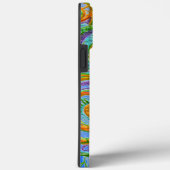 Folk Art Fantasy Pattern en Monogram Case-Mate iPhone Case (Achterkant / Rechts)