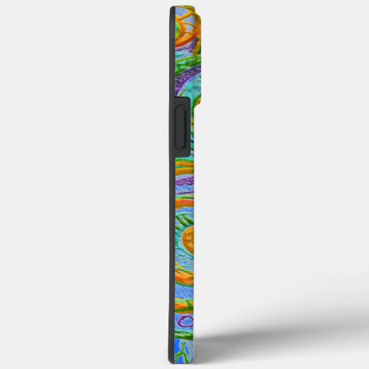 Folk Art Fantasy Pattern en Monogram Case-Mate iPhone Case (Achterkant / Rechts)