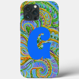 Folk Art Fantasy Pattern en Monogram Case-Mate iPhone Case
