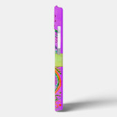 Folk Art Fantasy Pattern & Name Case-Mate iPhone Case (Achterkant / Links)