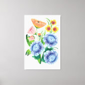 Folk Art Floral Canvas Afdruk (Voorkant)