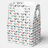 Folk Art Floral Geometric Pattern Bedankdoosjes (Geopend)