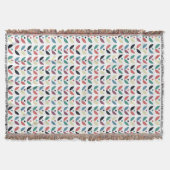 Folk Art Floral Geometric Pattern Deken (Voorkant)