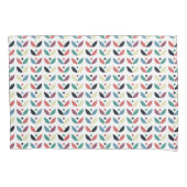 Folk Art Floral Geometric Pattern Kussensloop (Voorkant-Links)