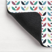 Folk Art Floral Geometric Pattern Muismat (Hoek)