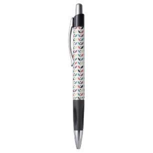 Folk Art Floral Geometric Pattern Pen