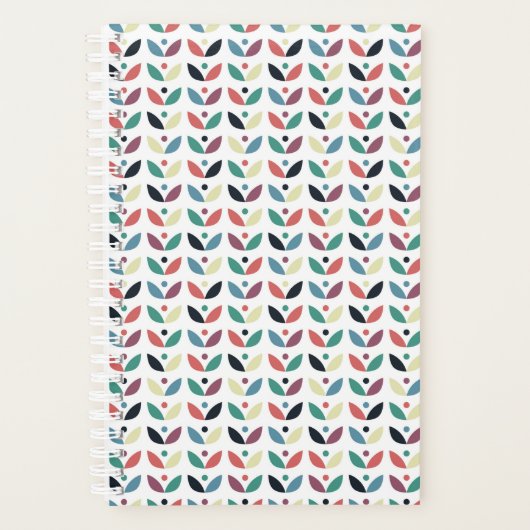 Folk Art Floral Geometric Pattern Planner (Voorkant)